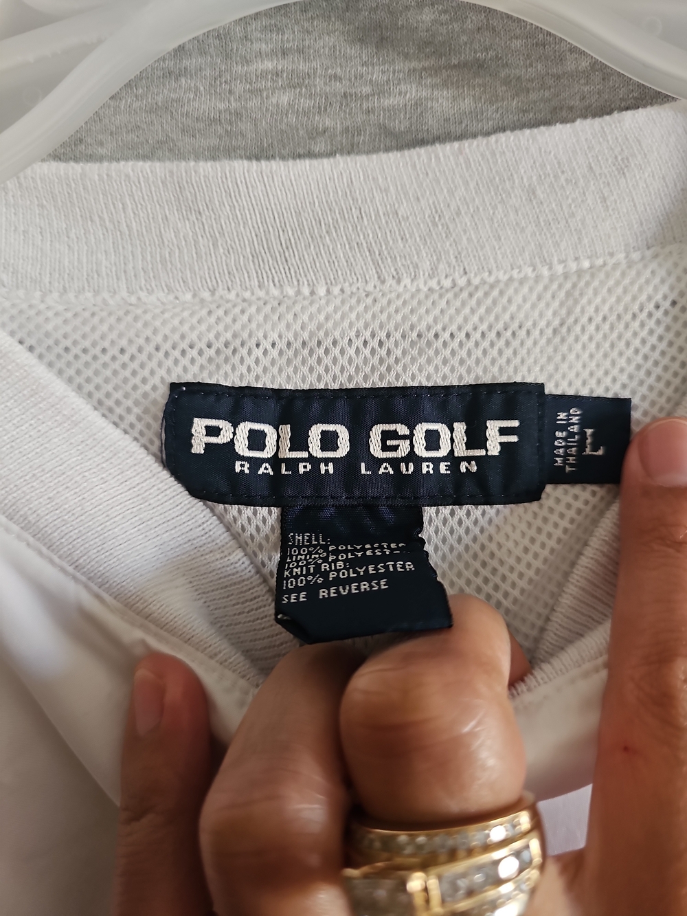 Vintages Polo by Ralph Lauren White Crewneck Golf Sweater